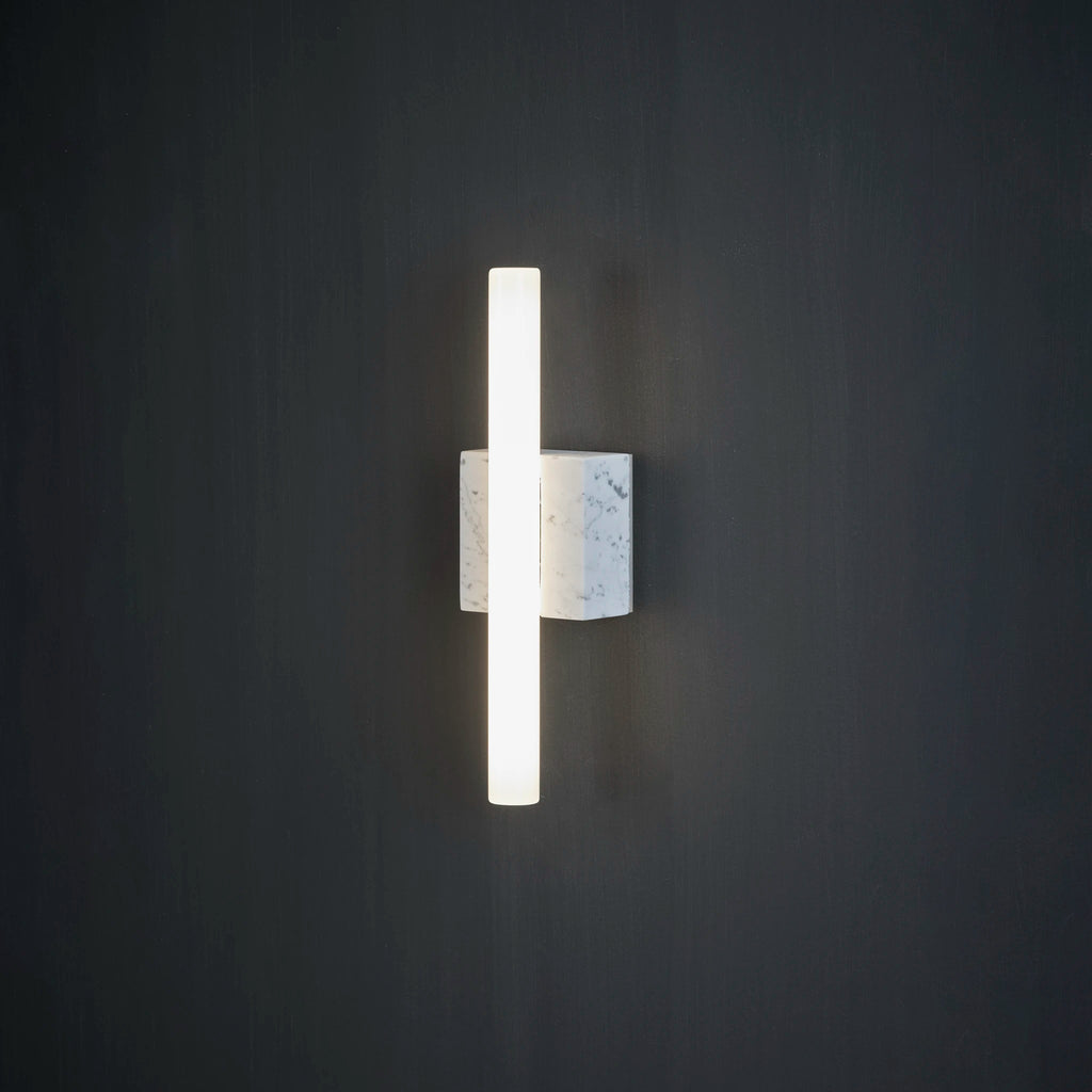 Marble wall light NEA in white marble by KAIA